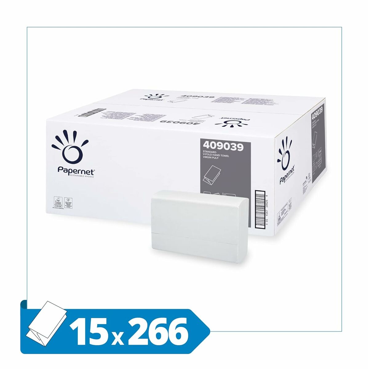 Servilleta de papel Papernet 409039 Blanco