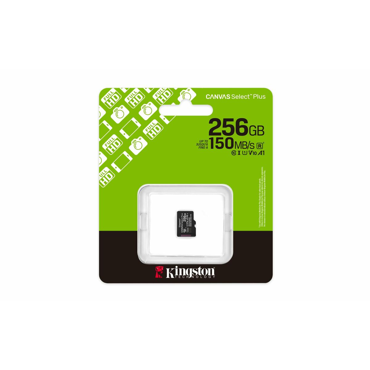 Tarjeta de Memoria Micro SD con Adaptador Kingston SDCS3/256GBSP 256 GB