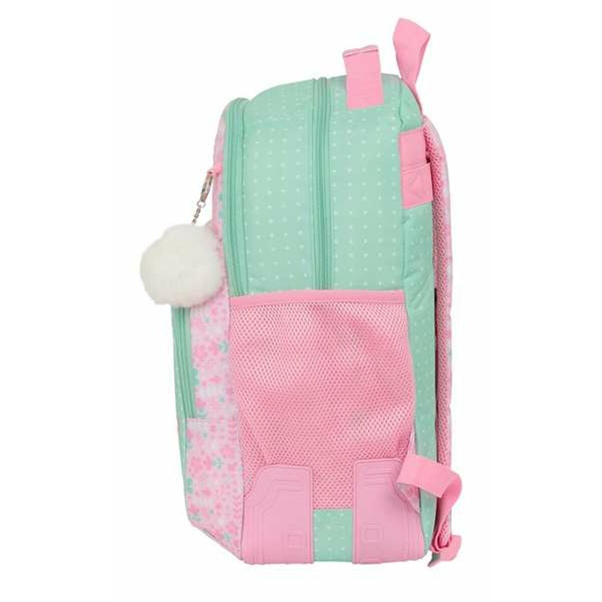 Mochila Escolar Glow Lab Amazing Verde Rosa 32 x 42 x 15 cm