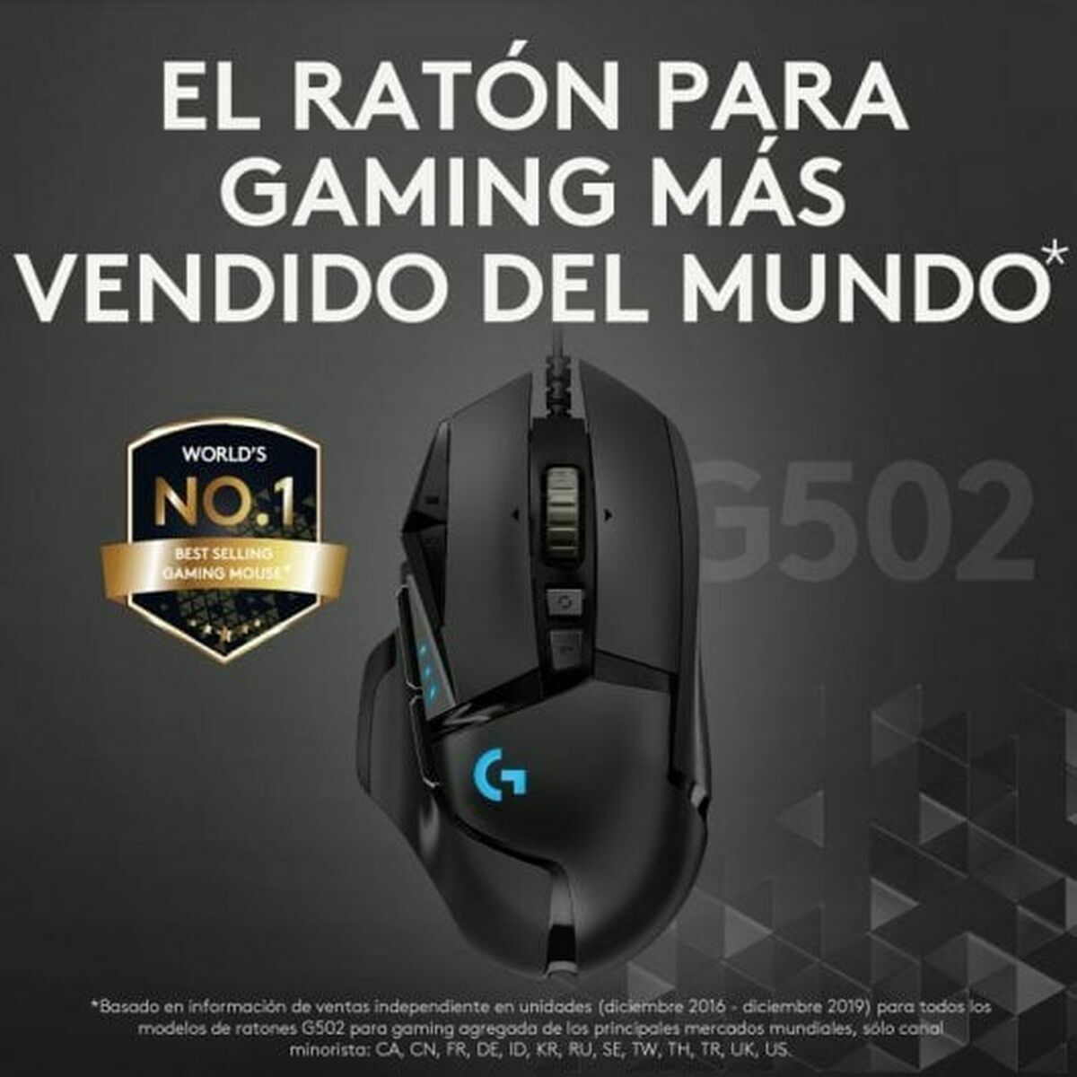 Ratón Logitech 910-005471 Negro 16000 dpi 25600 dpi