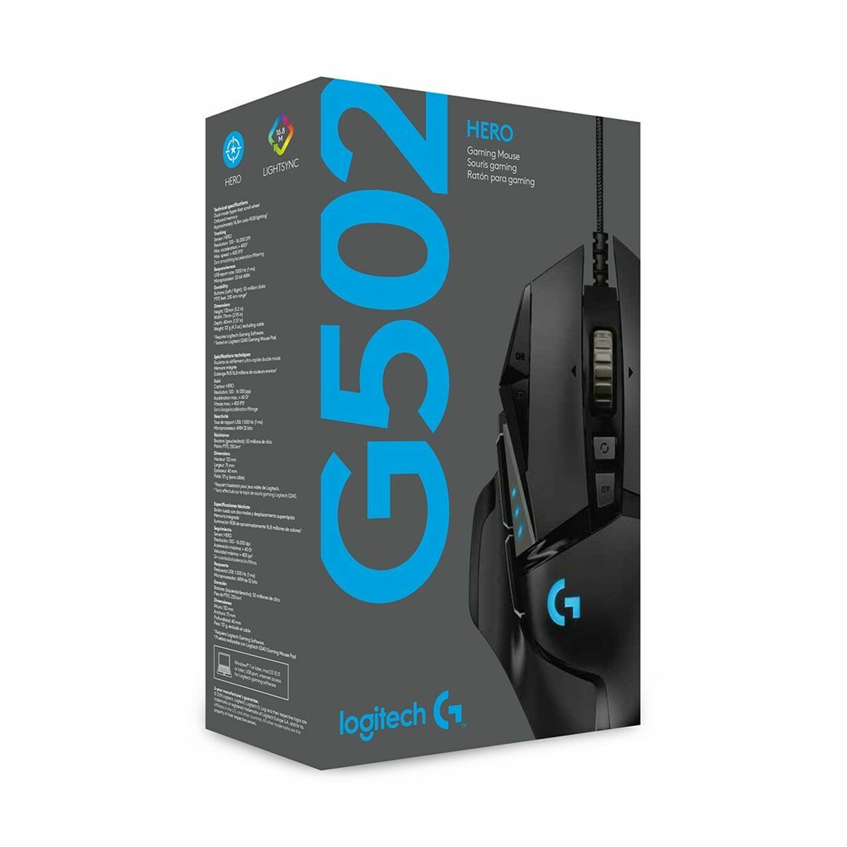 Ratón Logitech 910-005471 Negro 16000 dpi 25600 dpi