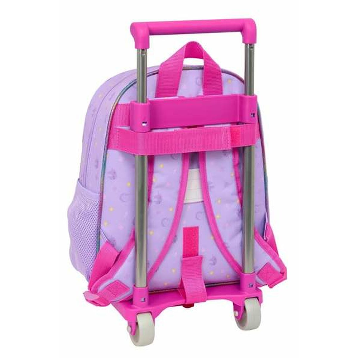 Mochila Escolar con Ruedas Unicorn Academy Lila 28 x 34 x 10 cm