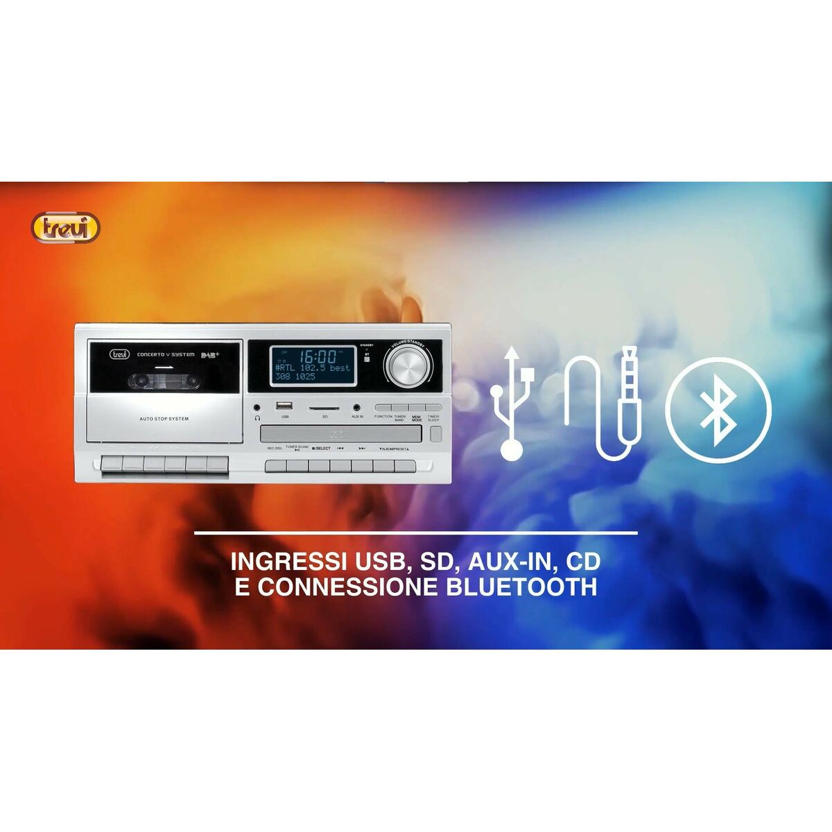 Tocadiscos Trevi 0T107230 Madera