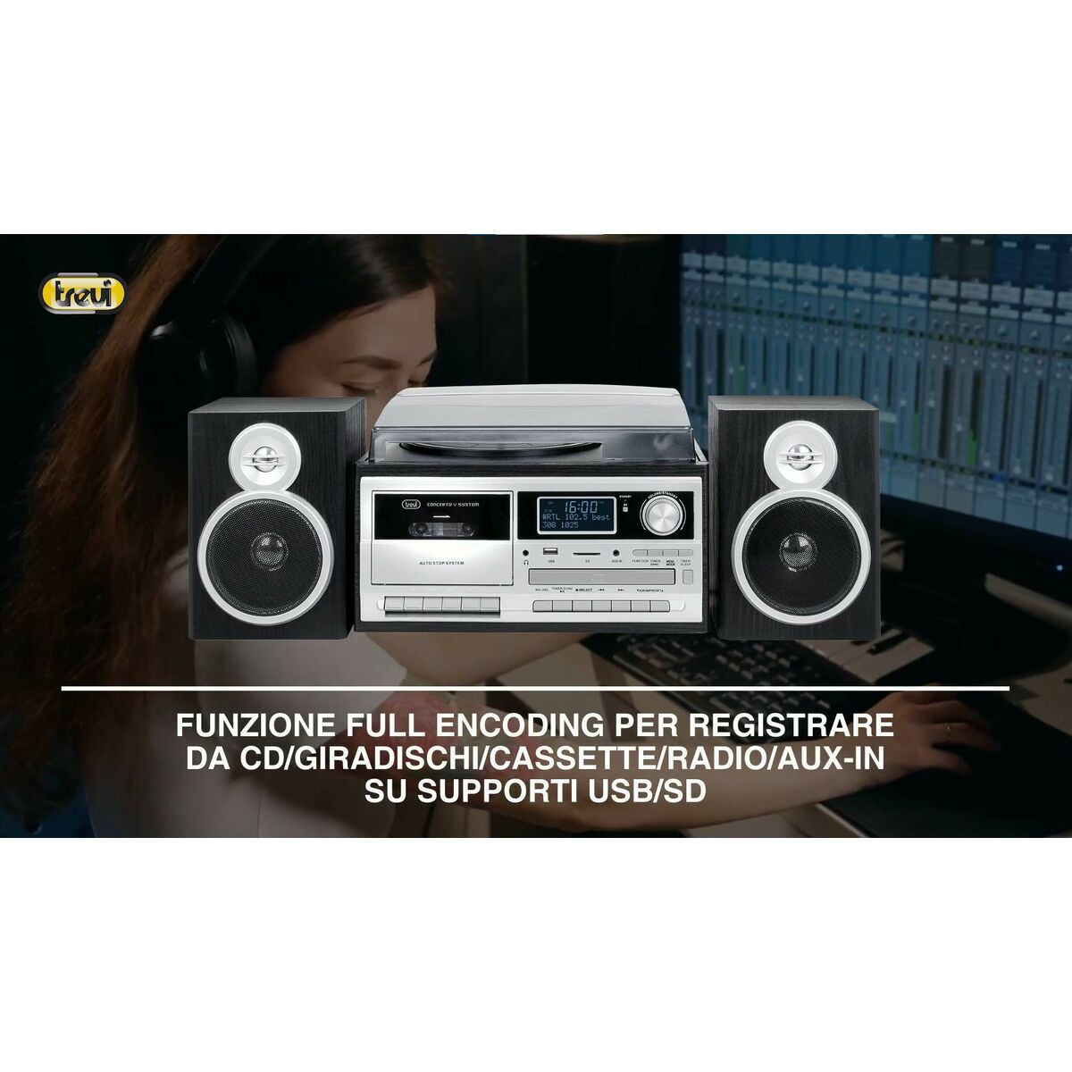 Tocadiscos Trevi 0T107230 Madera