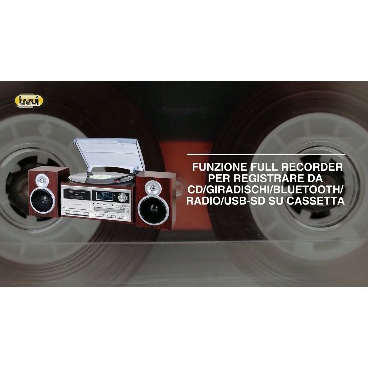 Tocadiscos Trevi 0T107230 Madera