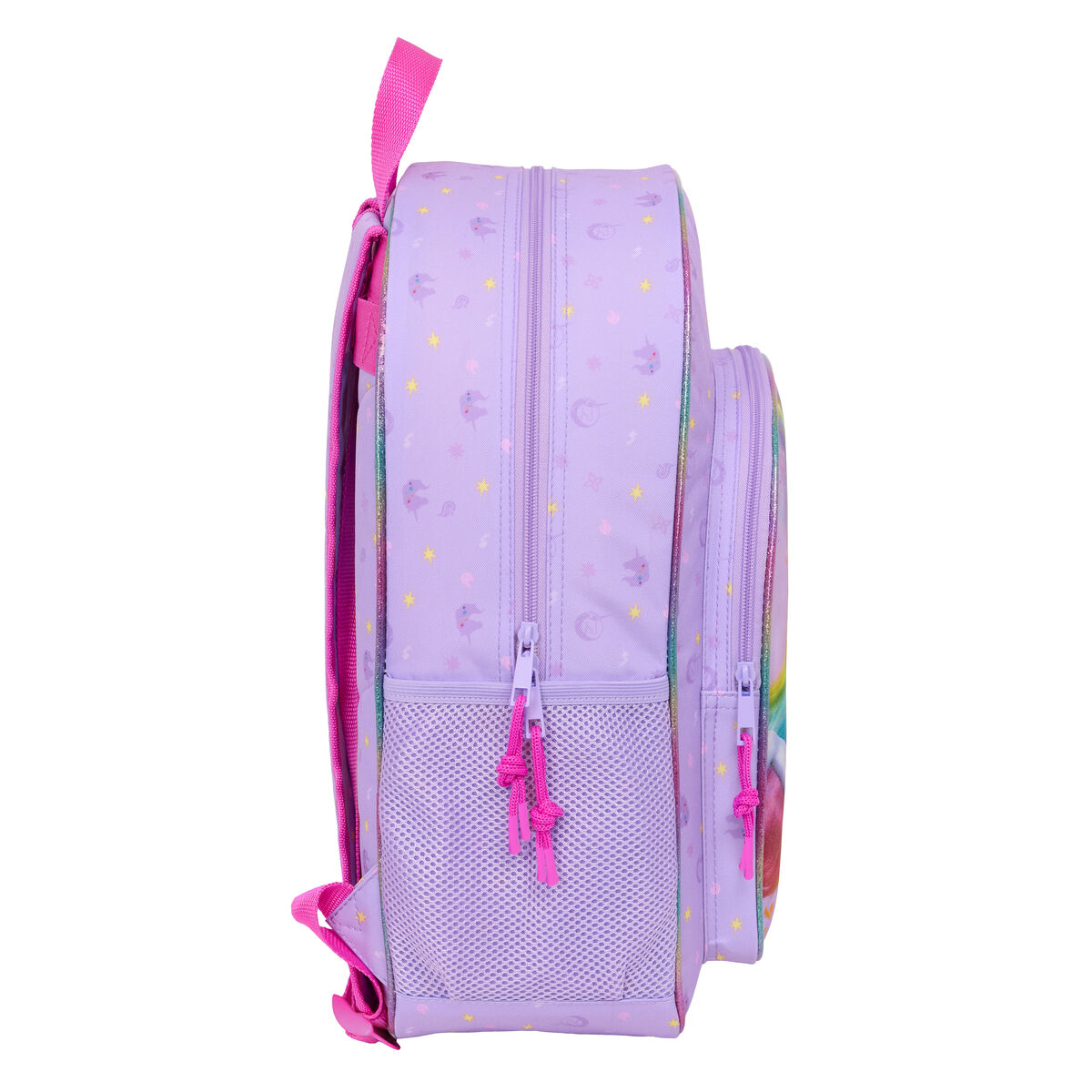 Mochila Escolar Unicorn Academy Lila 33 x 42 x 14 cm
