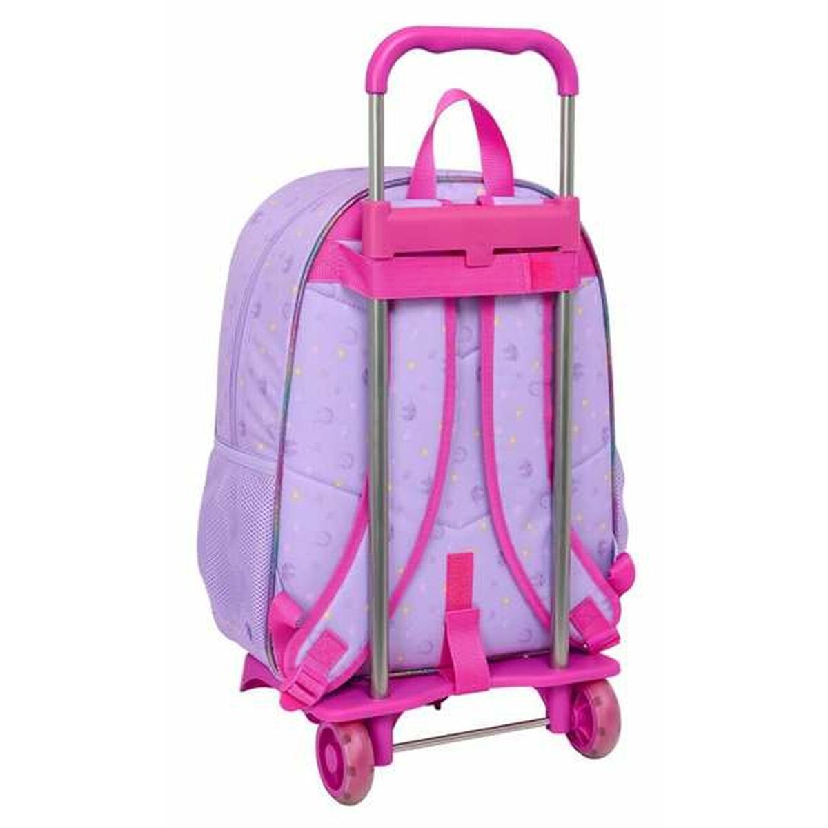 Mochila Escolar con Ruedas Unicorn Academy Lila 33 x 42 x 14 cm