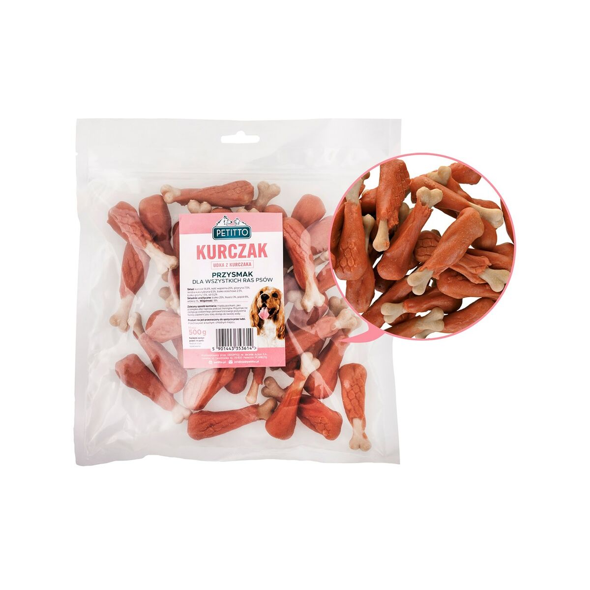 Snack para Perros Petitto Pollo 500 g