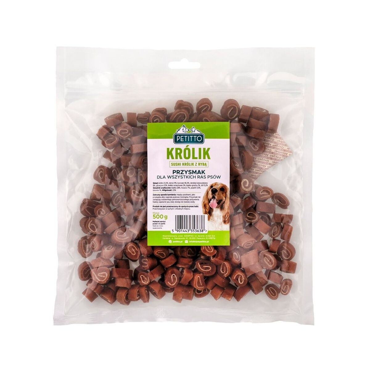 Snack para Perros Petitto Conejo 500 g