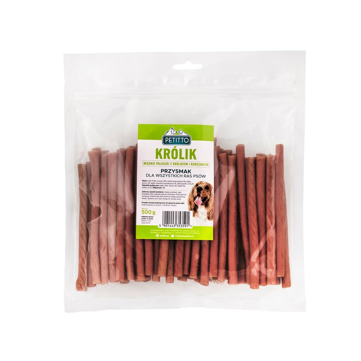 Snack para Perros Petitto Conejo 500 g