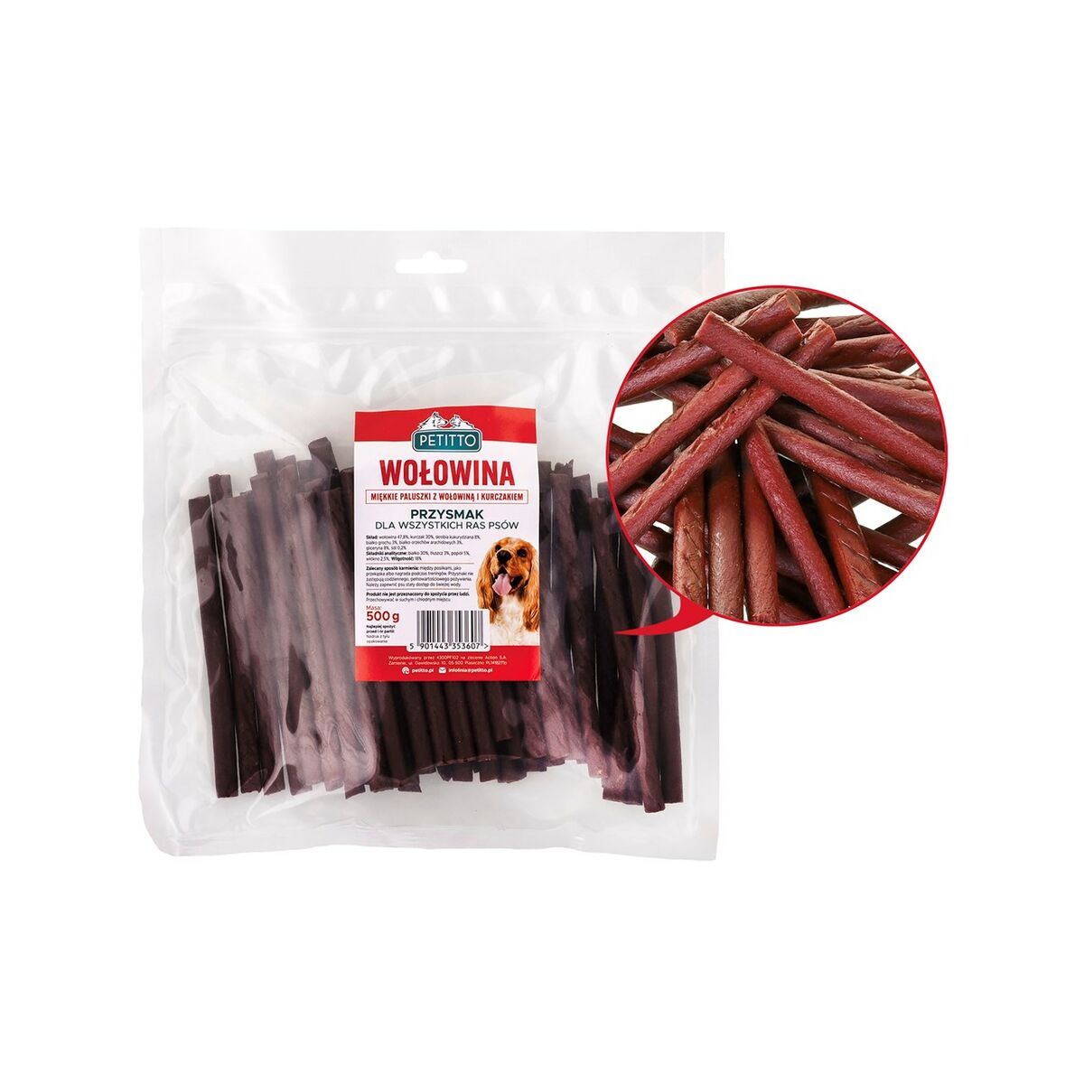 Snack para Perros Petitto Carne de vacuno 500 g