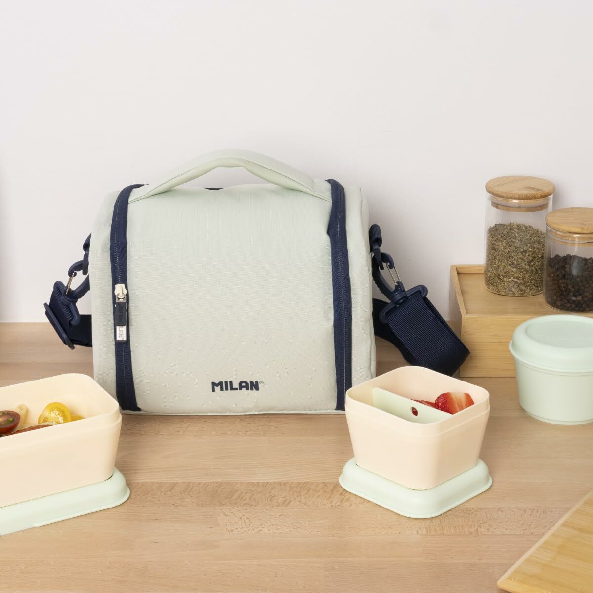 Portameriendas Térmico Milan Verde 24,5 x 20 x 16 cm