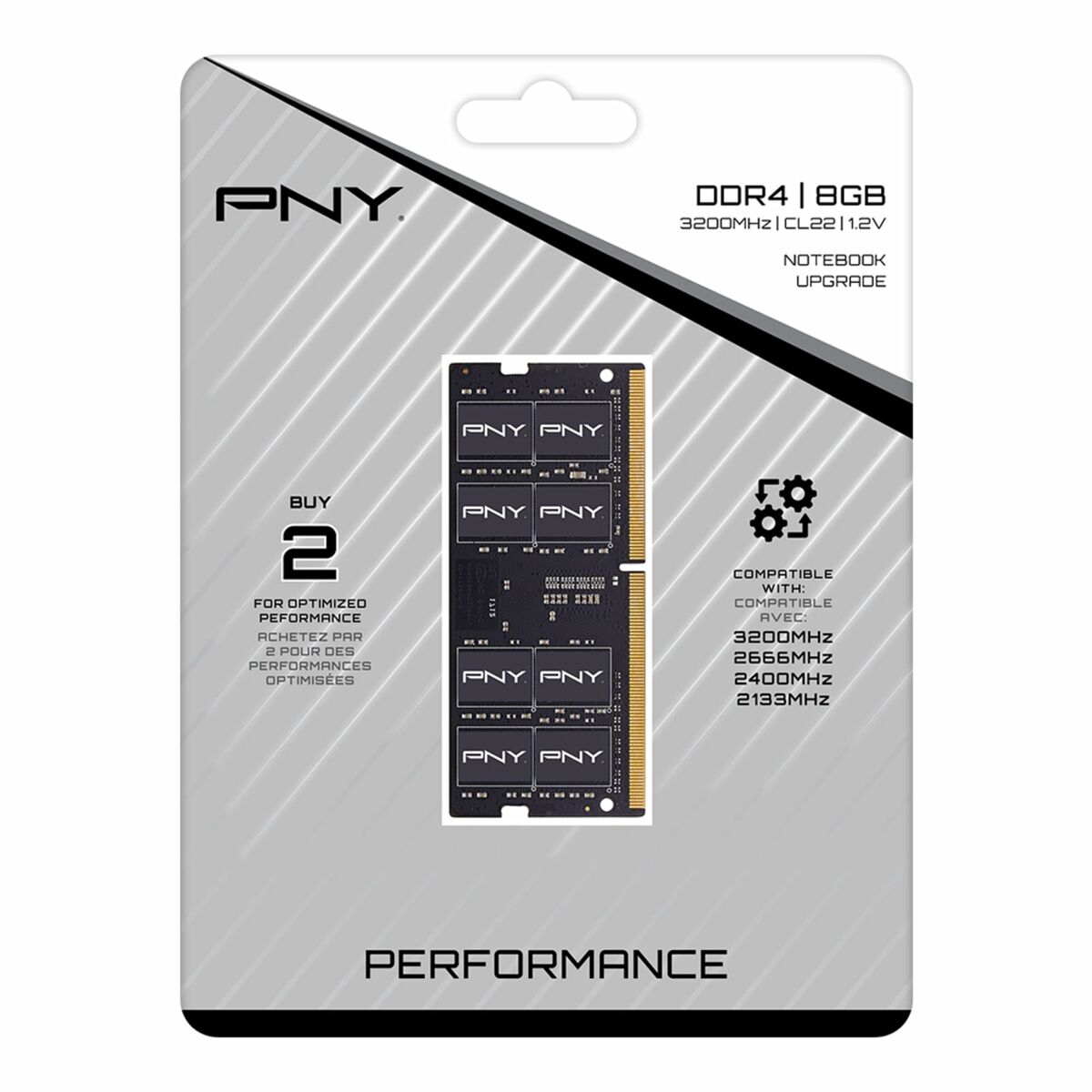 Memoria RAM PNY MN8GSD43200-TB 8 GB DDR4 3200 MHz CL22