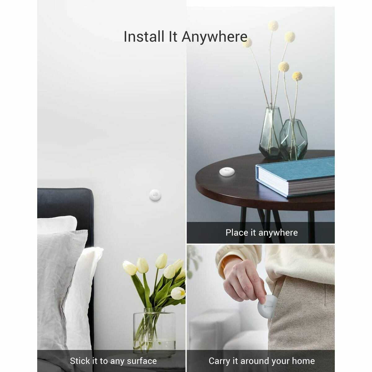 Botón de emergencias Ezviz CS-T3C-A0-BG