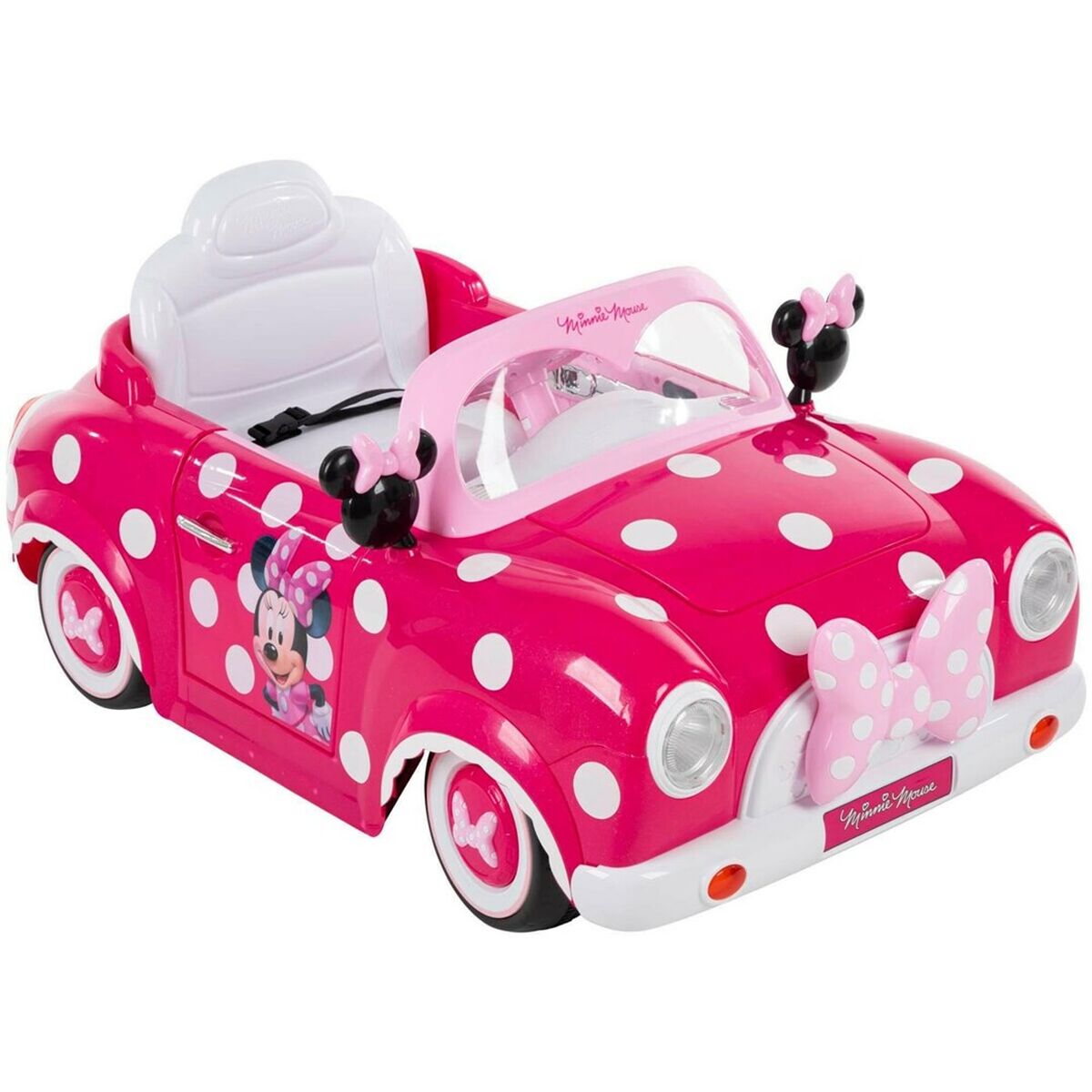 Coche Eléctrico para Niños Huffy 17315W Blanco Negro Rosa