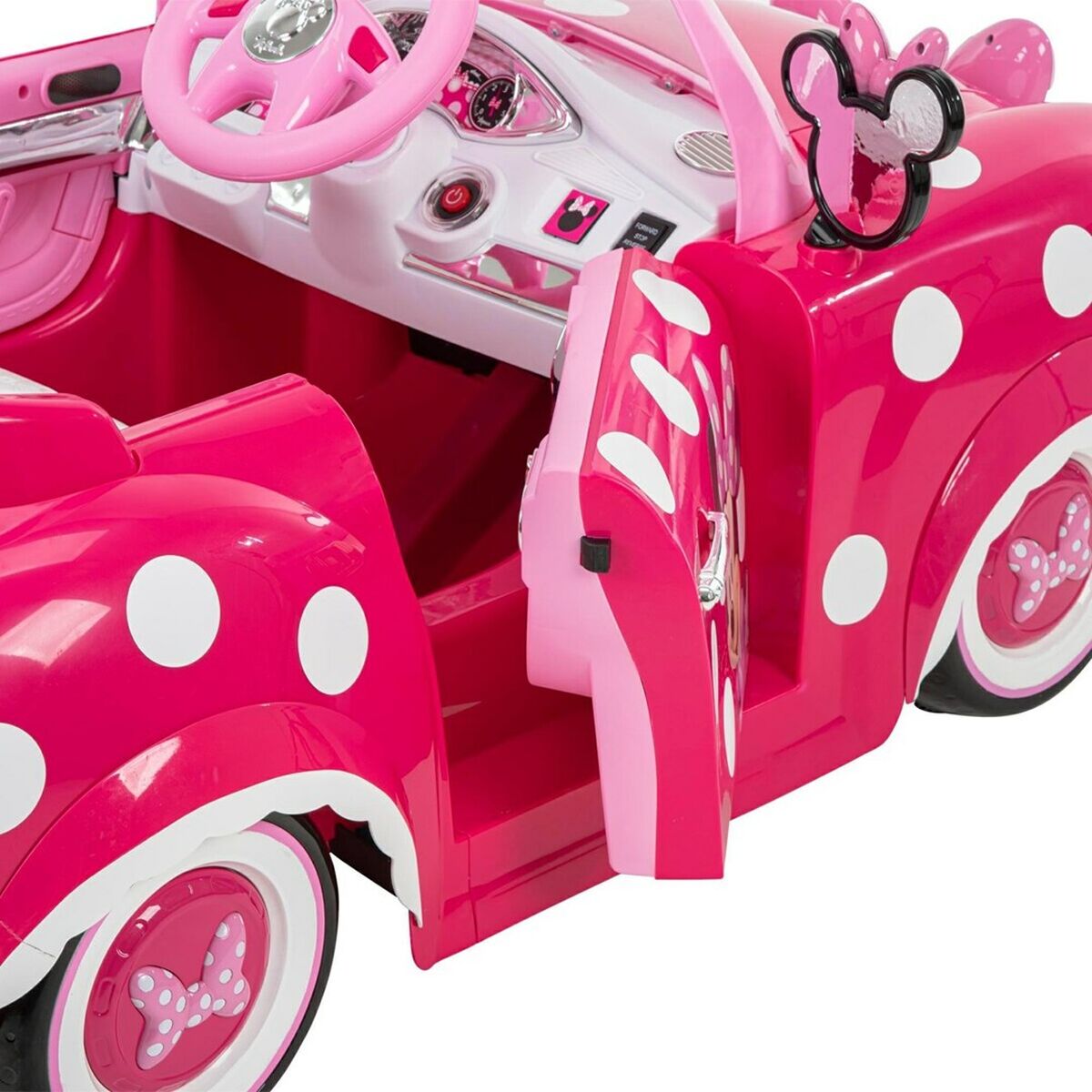 Coche Eléctrico para Niños Huffy 17315W Blanco Negro Rosa