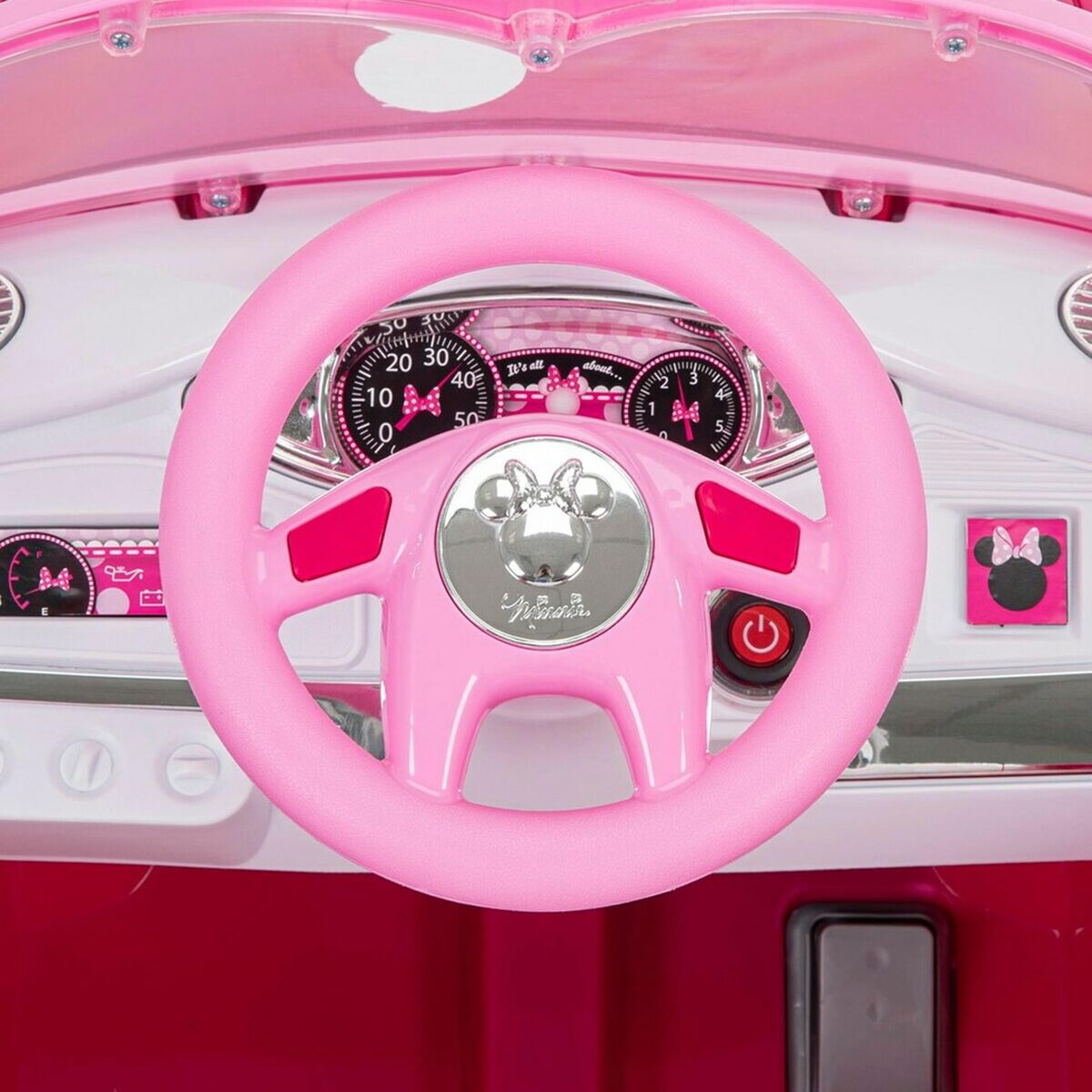 Coche Eléctrico para Niños Huffy 17315W Blanco Negro Rosa