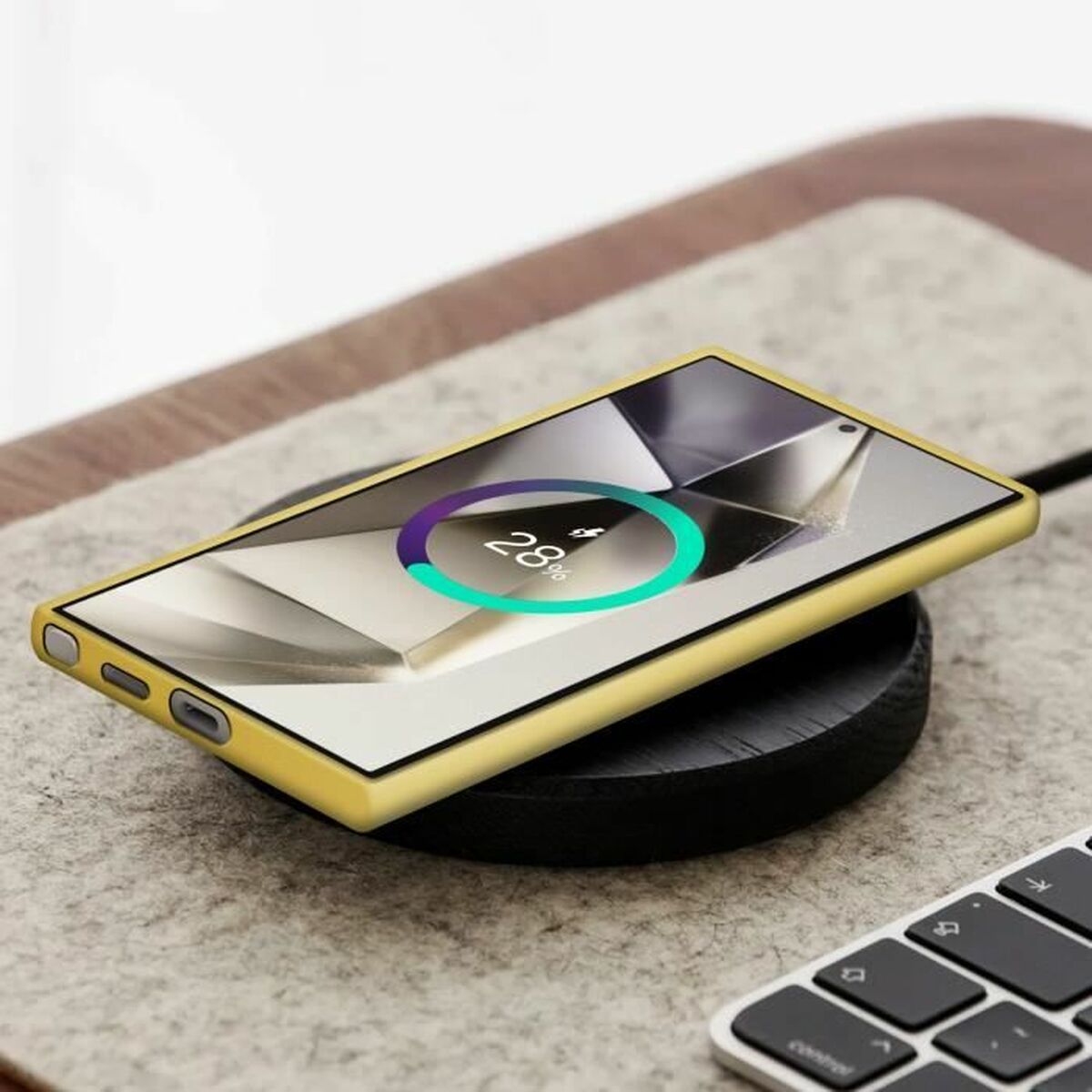 Funda para Móvil Samsung Marrón Camel Galaxy S24 Galaxy S25 Ultra