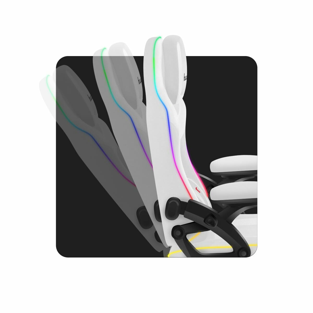 Silla Gaming Huzaro HZ-FORCE 4.6 RGB WHITE MESH