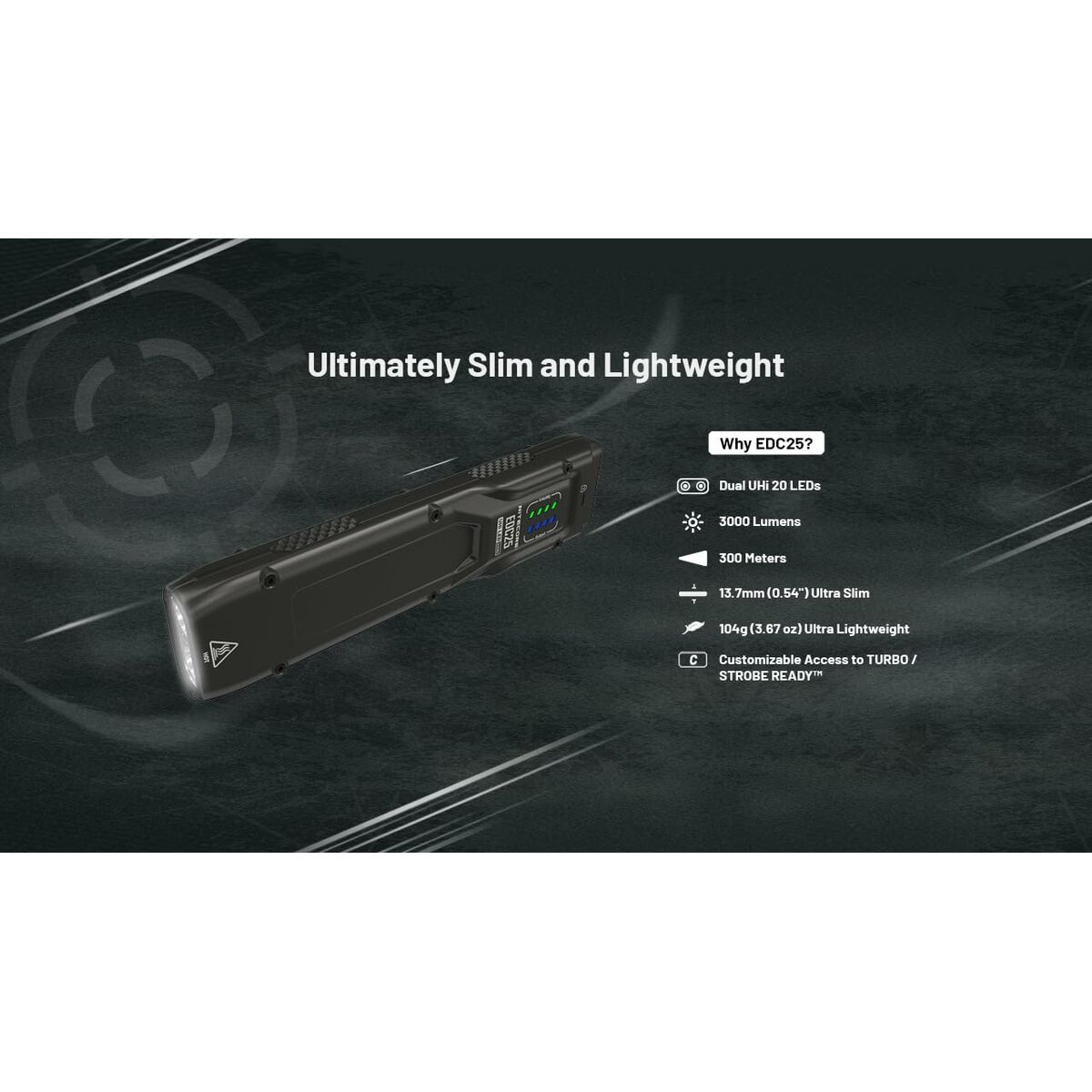 Llavero Linterna LED Nitecore NT-EDC25