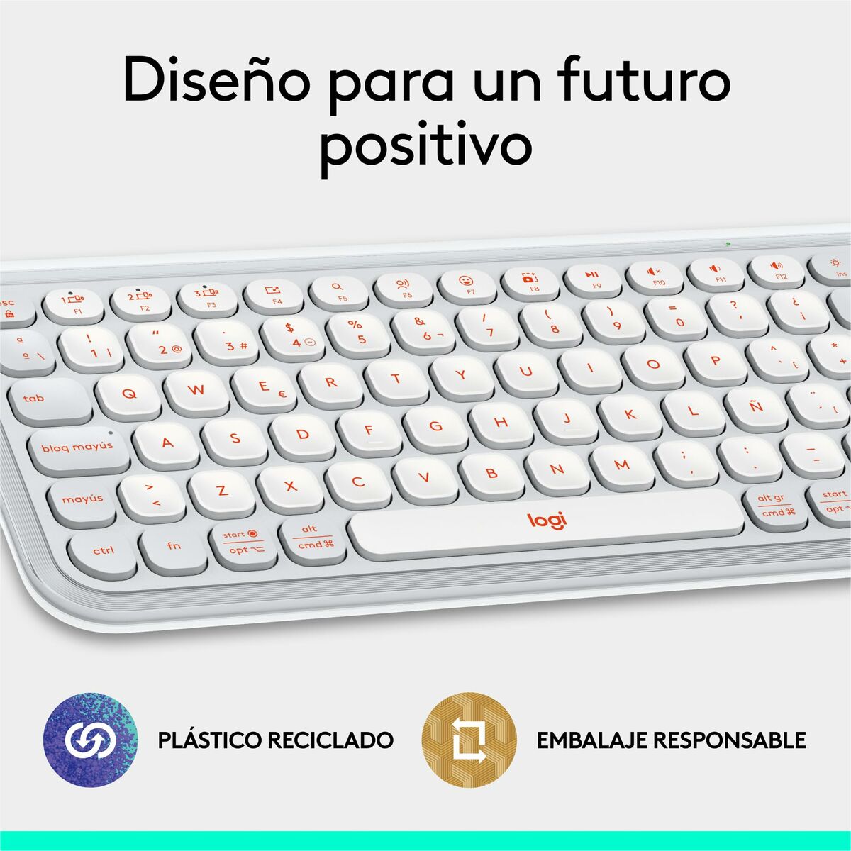 Teclado Logitech 920-013069 Blanco