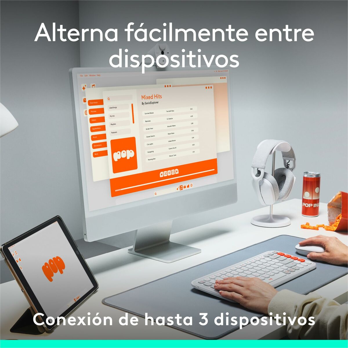 Teclado Logitech 920-013069 Blanco