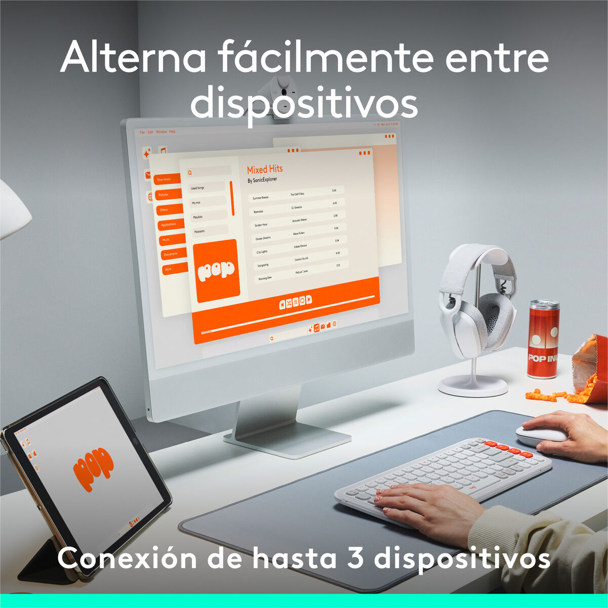 Teclado Logitech 920-013069 Blanco