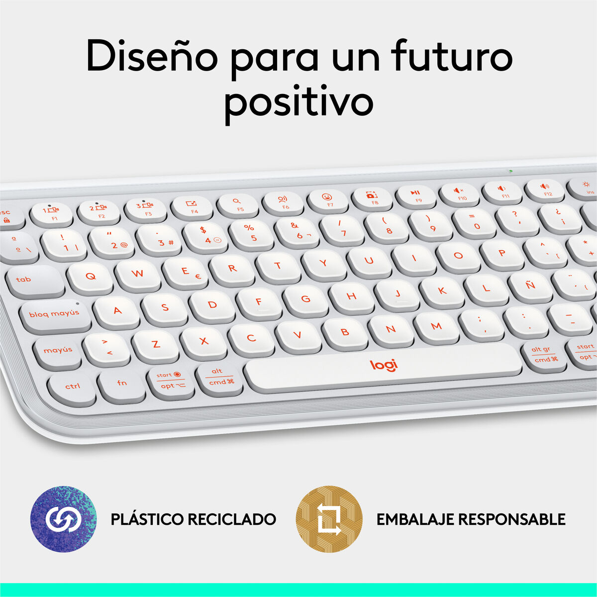 Teclado Logitech 920-013069 Blanco