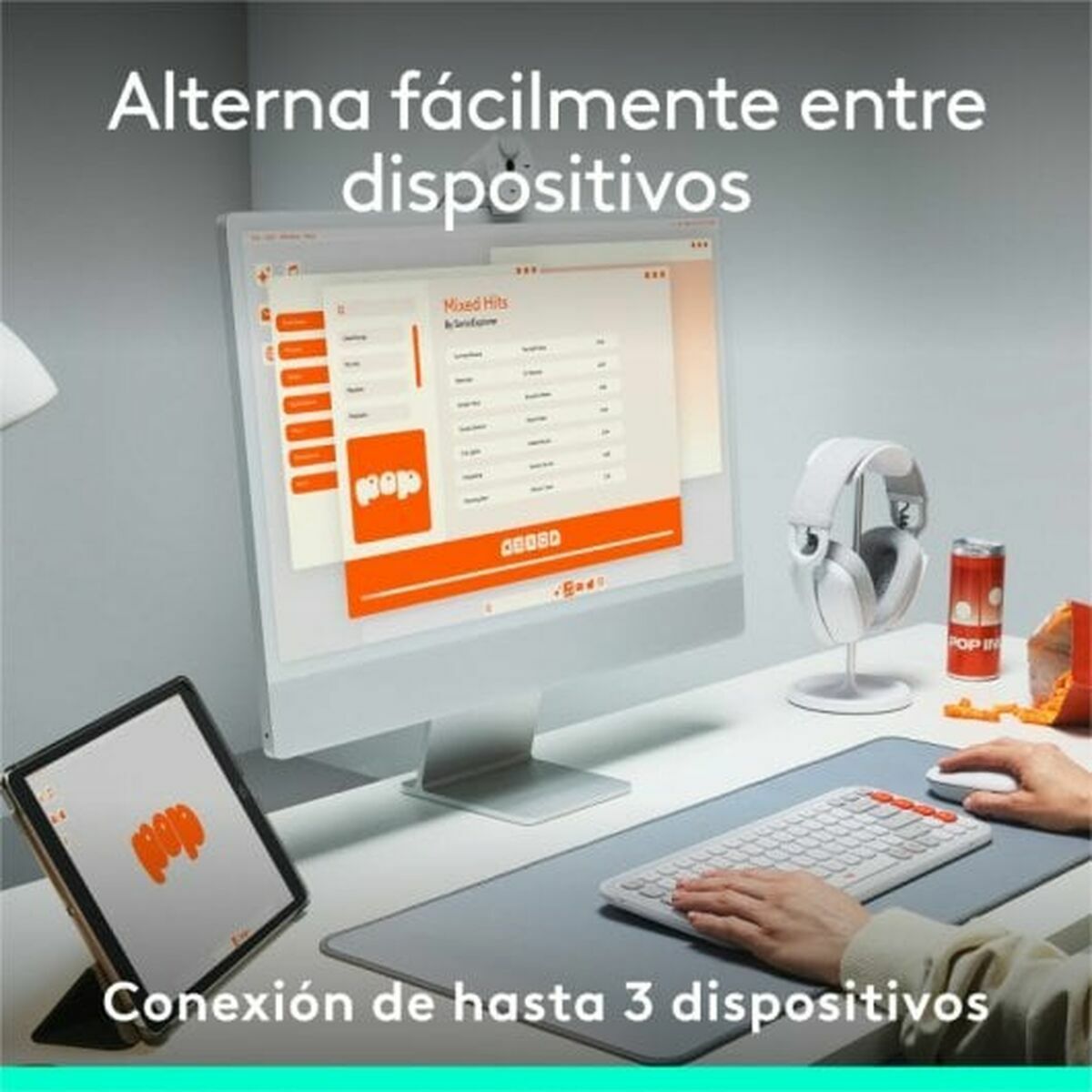 Teclado Logitech 920-013069 Blanco