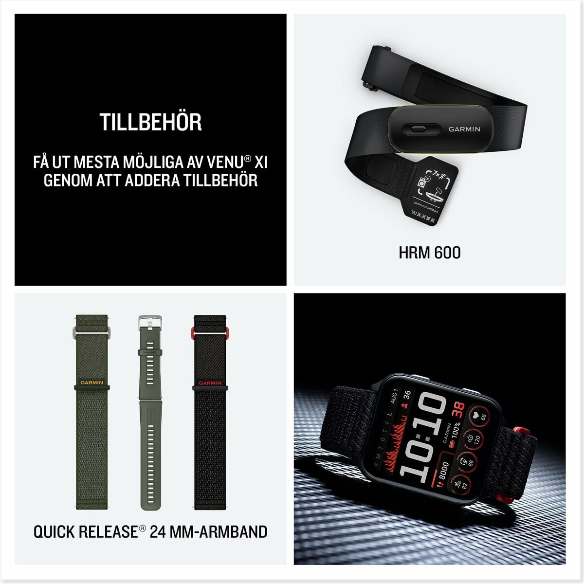 Smartwatch GARMIN 010-02980-02 Negro Pizarra 2"