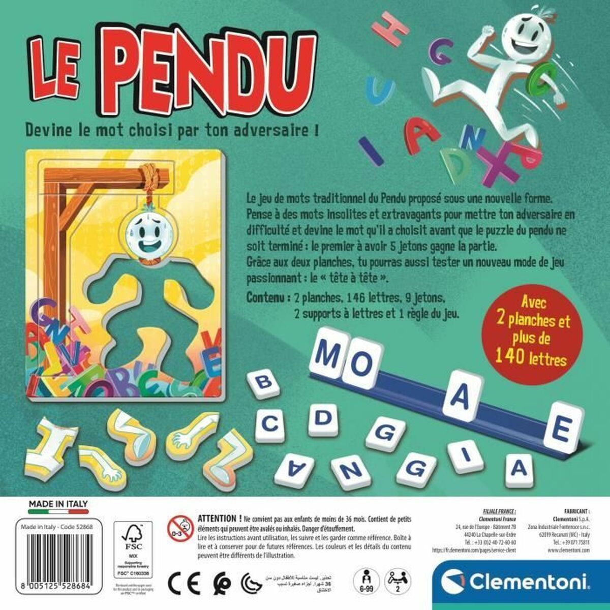 Juego de Mesa Clementoni Le pendu