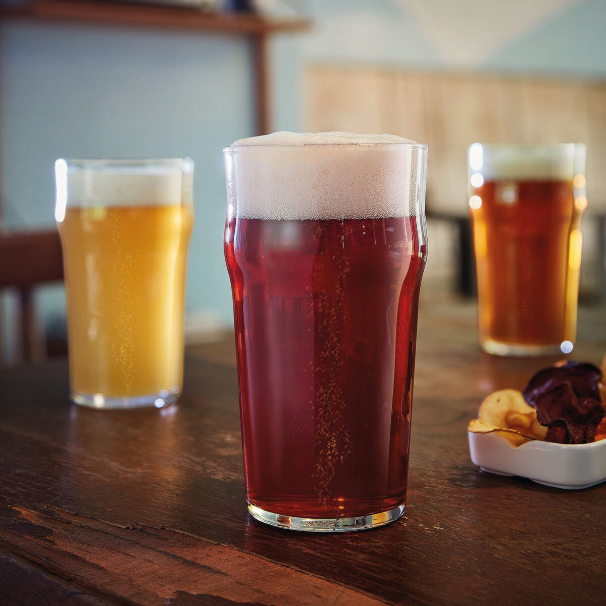 Vaso para Cerveza Arcoroc Nonic Transparente Vidrio 280 ml (24 Unidades)