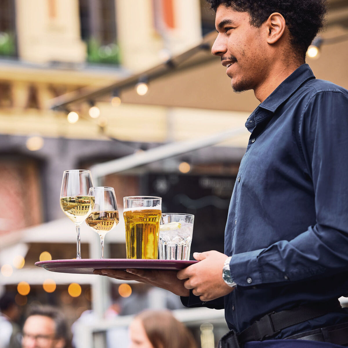 Vaso para Cerveza Arcoroc Nonic Transparente Vidrio 280 ml (24 Unidades)