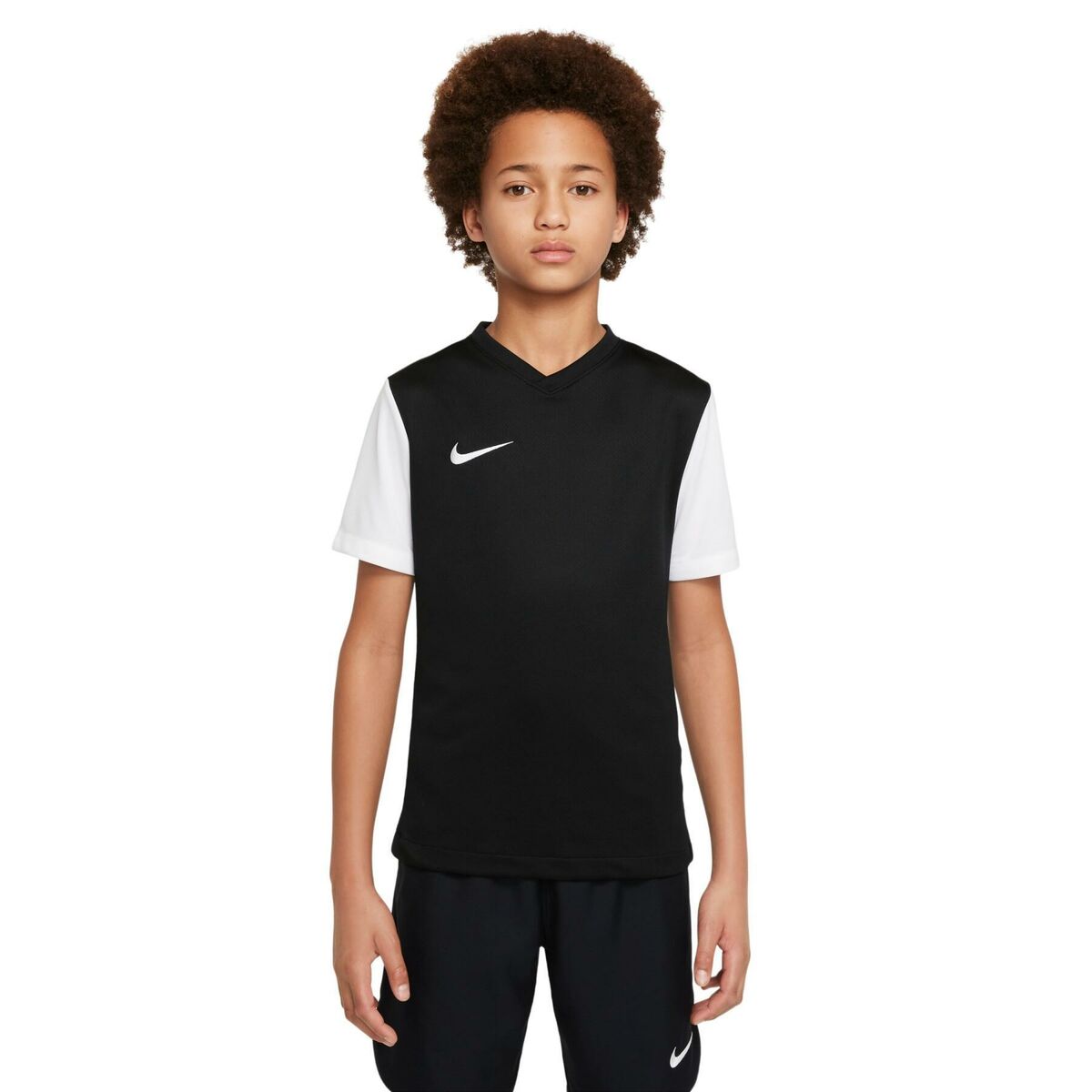 Camiseta de Manga Corta Infantil Nike TIEMPO PREMIER 2 DH8389 010 Negro