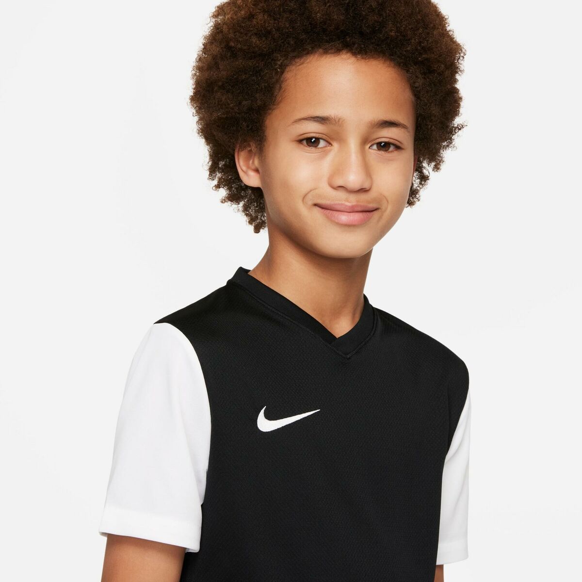 Camiseta de Manga Corta Infantil Nike TIEMPO PREMIER 2 DH8389 010 Negro