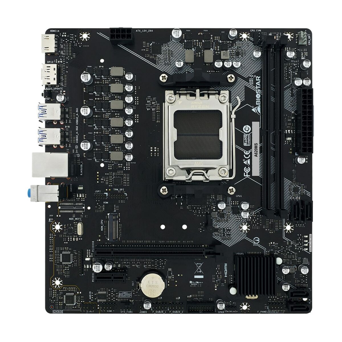 Placa Base Biostar A620MS AMD AM5 AMD A620