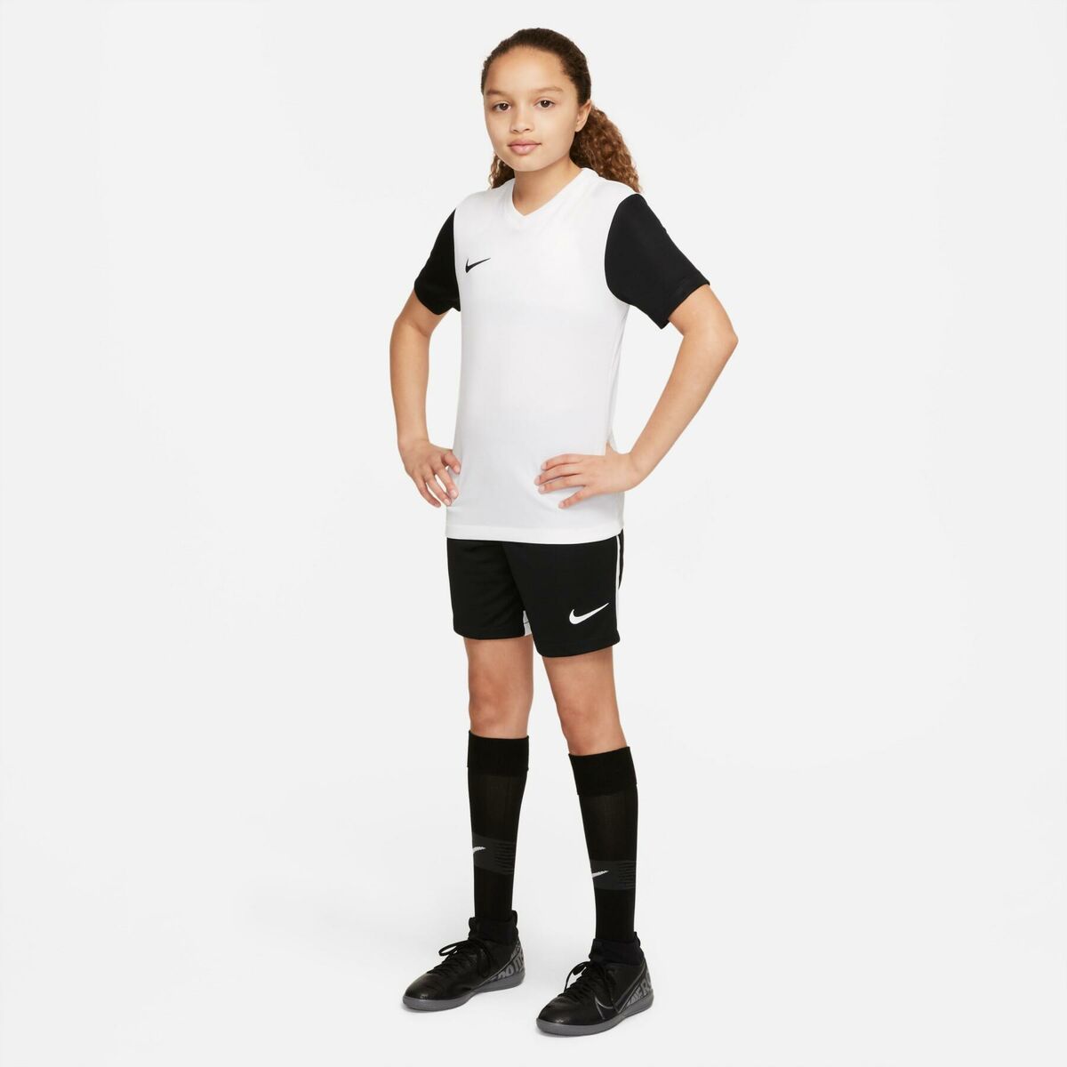 Camiseta de Manga Corta Infantil Nike TIEMPO PREMIER 2 TEE DH8389 100 Blanco
