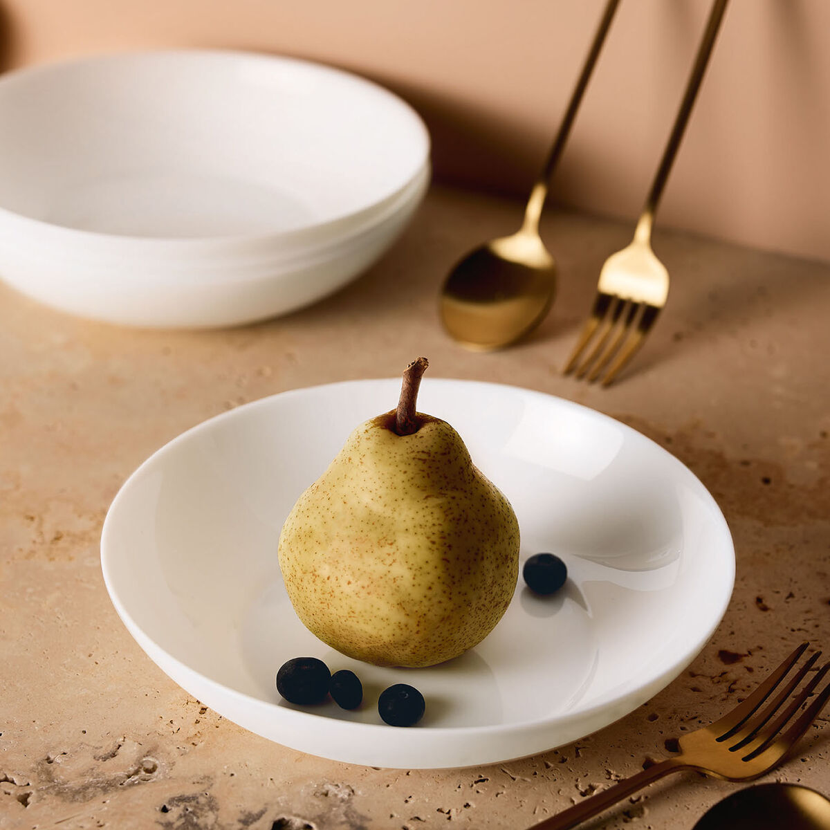 Vajilla Luminarc Apy Blanco Vidrio 18 Piezas