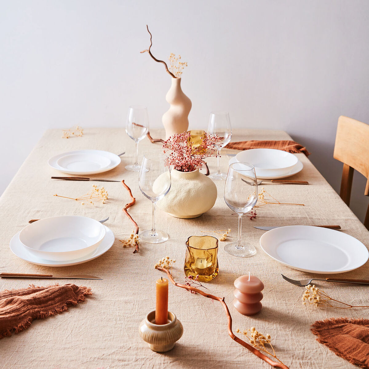 Vajilla Luminarc Apy Blanco Vidrio 18 Piezas