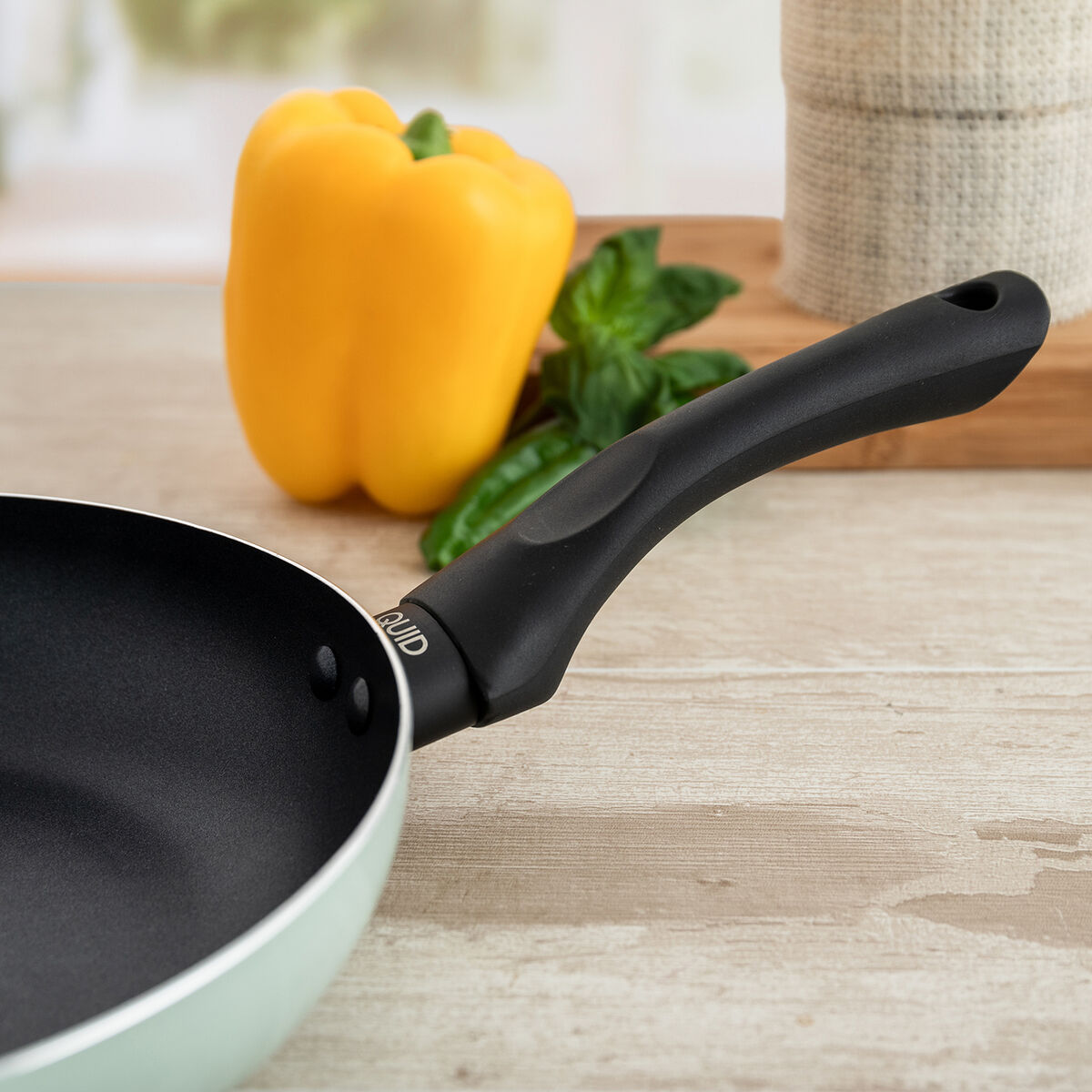 Set de Sartenes Quid Tropic Verde Metal 3 Piezas