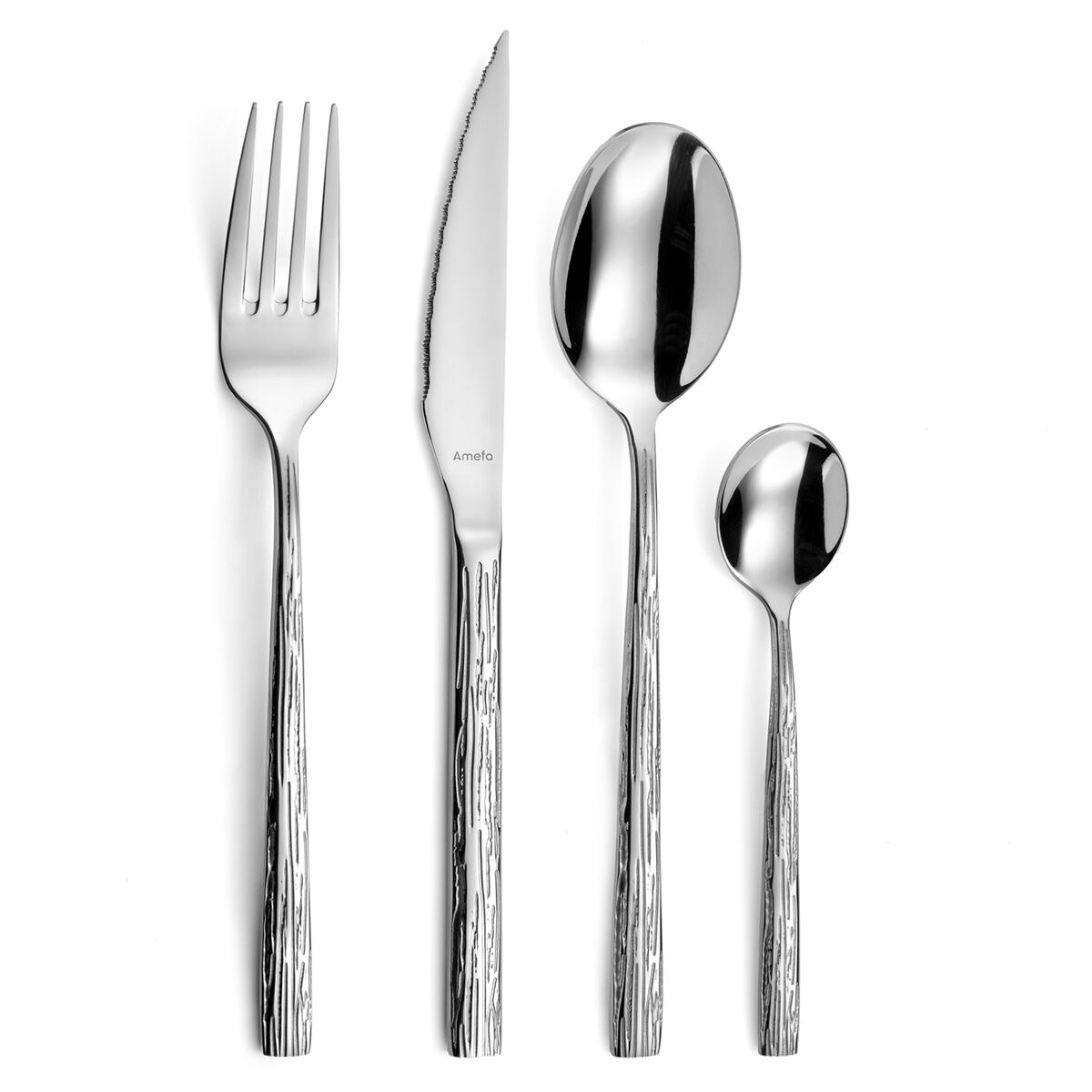 Cubertería Amefa Caligraphy Acero Metal 24 Piezas