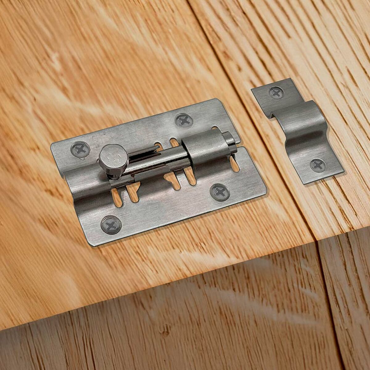 Pestillo de puerta EDM 86077 ps15 Acero Inoxidable 100 mm