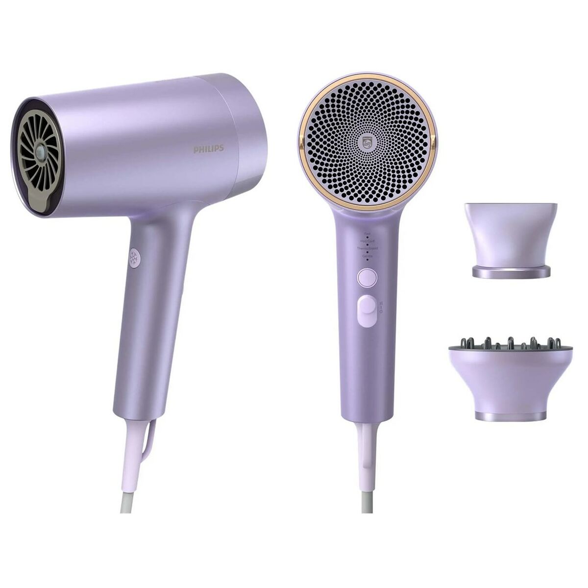 Secador de Pelo Philips BHD723/10 Lila 1800 W