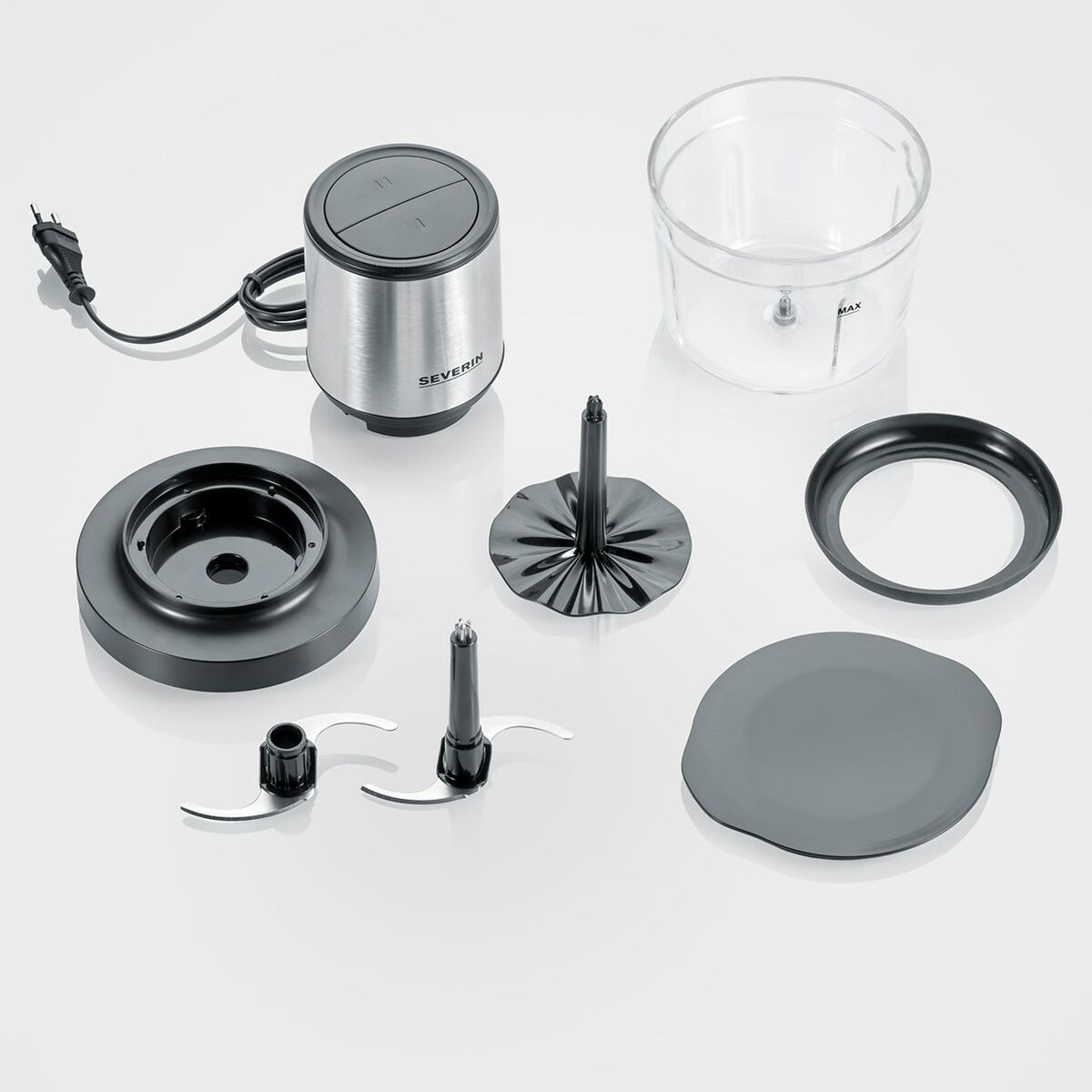 Picadora Severin KM 3867 Negro Plateado Plástico 400 W 1 L