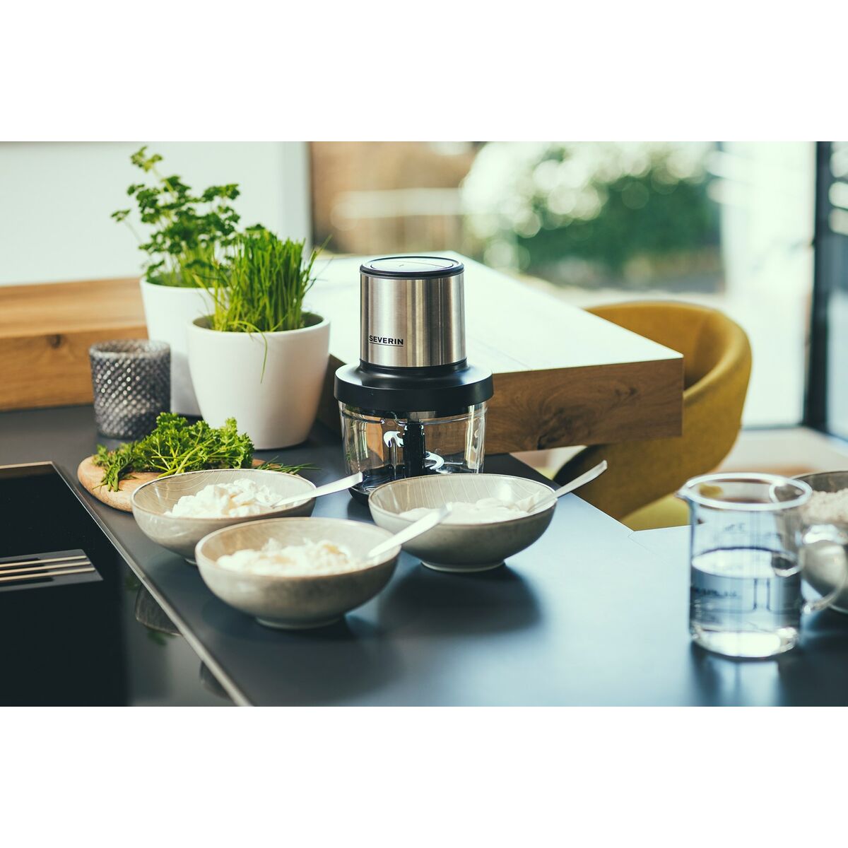 Picadora Severin KM 3867 Negro Plateado Plástico 400 W 1 L