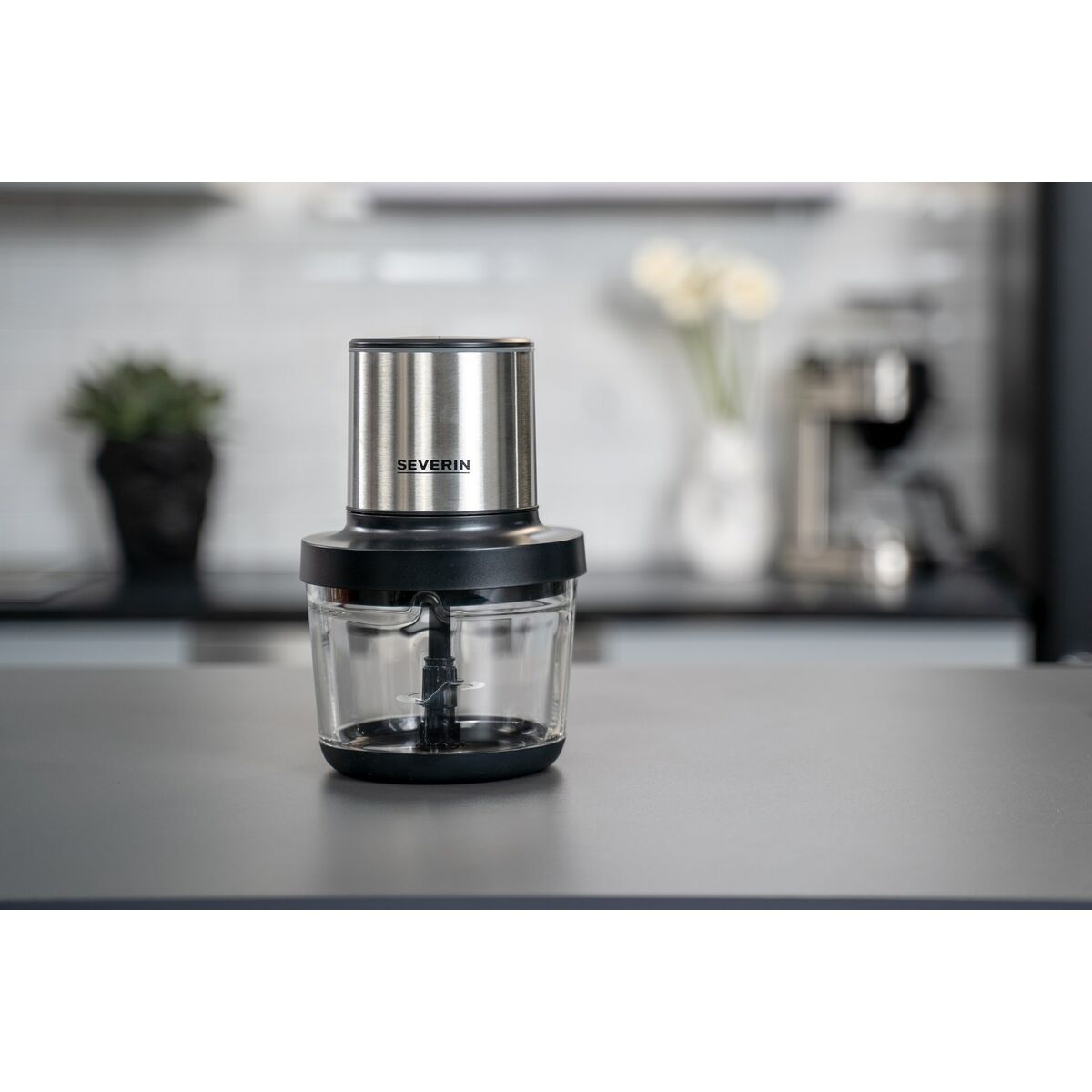 Picadora Severin KM 3867 Negro Plateado Plástico 400 W 1 L
