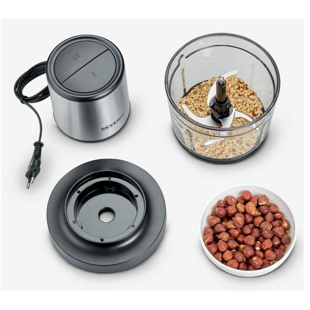 Picadora Severin KM 3867 Negro Plateado Plástico 400 W 1 L