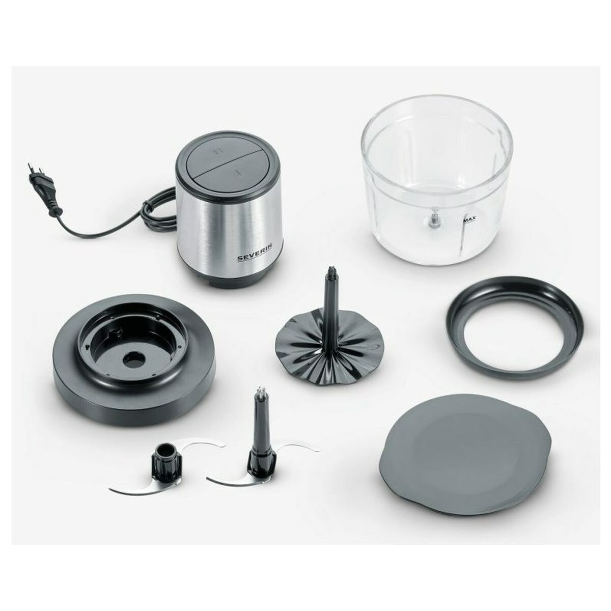 Picadora Severin KM 3867 Negro Plateado Plástico 400 W 1 L