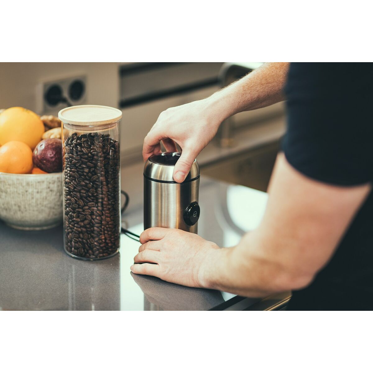 Molinillo Eléctrico Severin KM 3879 Negro Acero 150 W 50 g