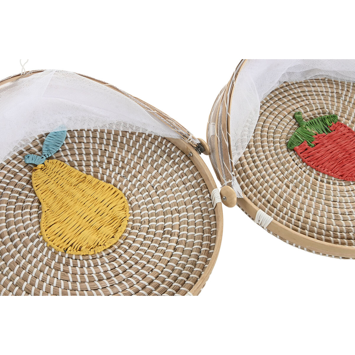 Cubreplatos Home ESPRIT Fibra natural 40 x 40 x 24 cm